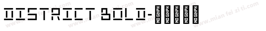 District Bold字体转换
